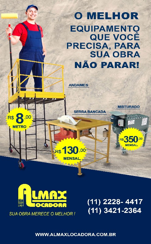 Aluguel de equipamentos para construção civil sp