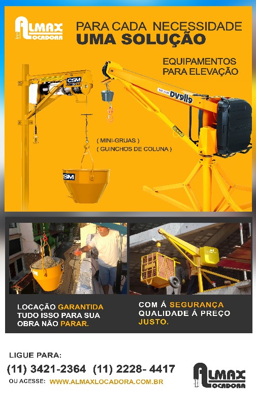 Aluguel de equipamentos para construção civil sp