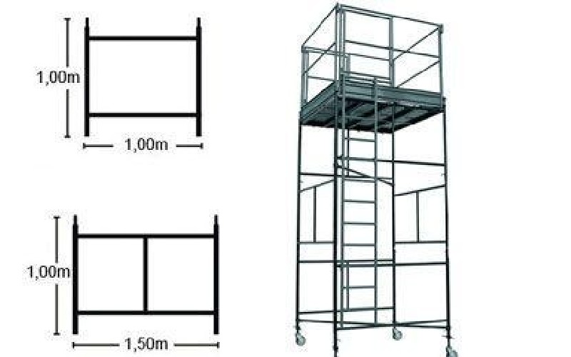 Locação de andaime tubular